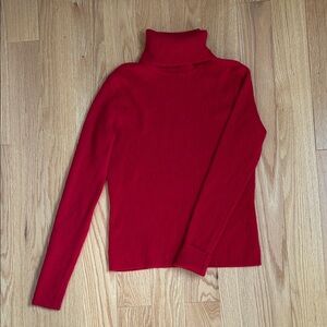 Kenar Vibrant Red Cowl Neck Sweater